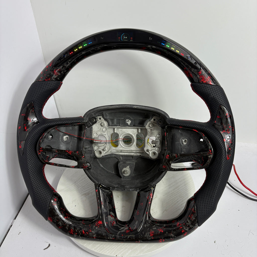 For Dodge Charger Challenger Hellcat Charger Durango SRT RT GT 2015-2023 Carbon Fiber Steering Wheel - CJ Mod Garage 44