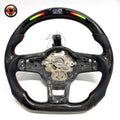 Volkswagen Golf GTI MK7 and MK7 5 2013 to 2020 rear shell LED wheel with red stitching CJ Mod Garage