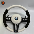 For BMW F10 F11 F15 F18 F20 F23 F25 F30 F32 F35 F40 F80 E84 E87 E90 E92 E93 2005-2019 Nappa Leather/Alcantara Steering Wheel - CJ Mod Garage 13