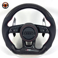 Carbon Fiber Audi Steering Wheel for A1 A3 A4 A5 A6 A7 C6 C7 S3 S4 S5 S7 Q3 Q5 Q7 SQ5 RS RS3 RS5 RS6 B8 B9 8P 8V R8 TT -CJ Mod Garage 90