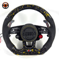 Carbon Fiber Audi Steering Wheel for A1 A3 A4 A5 A6 A7 C6 C7 S3 S4 S5 S7 Q3 Q5 Q7 SQ5 RS RS3 RS5 RS6 B8 B9 8P 8V R8 TT -CJ Mod Garage 88