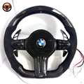 Carbon Fiber Steering Wheel for BMW F10 F11 F15 F18 F20 F23 F25 F30 F32 F35 F40 F80 E84 E87 E90 E92 E93 2005~2019-CJ Mod Garage 5