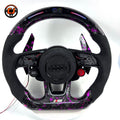 Carbon Fiber Audi Steering Wheel for A1 A3 A4 A5 A6 A7 C6 C7 S3 S4 S5 S7 Q3 Q5 Q7 SQ5 RS RS3 RS5 RS6 B8 B9 8P 8V R8 TT -CJ Mod Garage 87