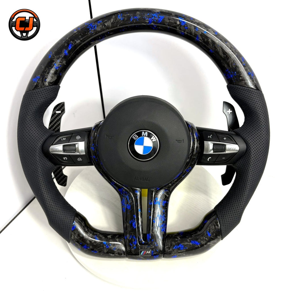 Forged Carbon Fiber Steering Wheel for BMW F10 F11 F15 F18 F20 F23 F25 F30 F32 F35 F40 F80 E84 E87 E90 E92 E93 2005~2019-CJ Mod Garage 9