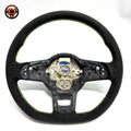 Volkswagen MK7 GTI full Alcantara steering wheel shell on white background for Golf 6 7 7.5 R R Line CC Polo Passat B8 CJ Mod Garage