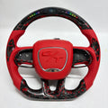 For Dodge Charger Challenger Hellcat Charger Durango SRT RT GT 2015-2023 Carbon Fiber Steering Wheel - CJ Mod Garage 71