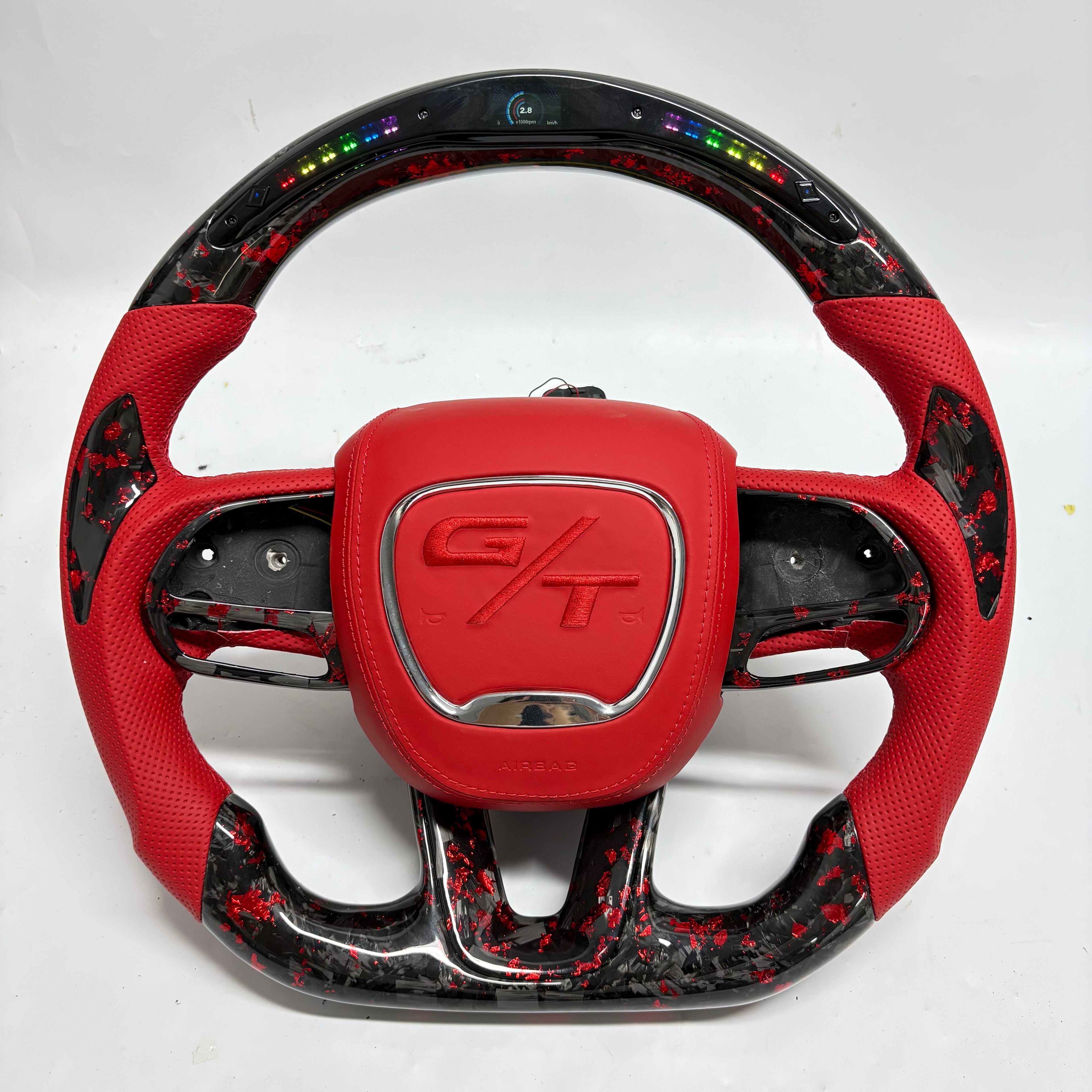 For Dodge Charger Challenger Hellcat Charger Durango SRT RT GT 2015-2023 Carbon Fiber Steering Wheel - CJ Mod Garage 71