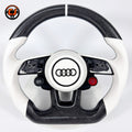 Carbon Fiber Audi Steering Wheel for A1 A3 A4 A5 A6 A7 C6 C7 S3 S4 S5 S7 Q3 Q5 Q7 SQ5 RS RS3 RS5 RS6 B8 B9 8P 8V R8 TT -CJ Mod Garage 89