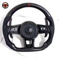 VW Golf GTI Mk7 Mk7 5 2013 to 2020 carbon fiber steering wheel on white background CJ Mod Garage