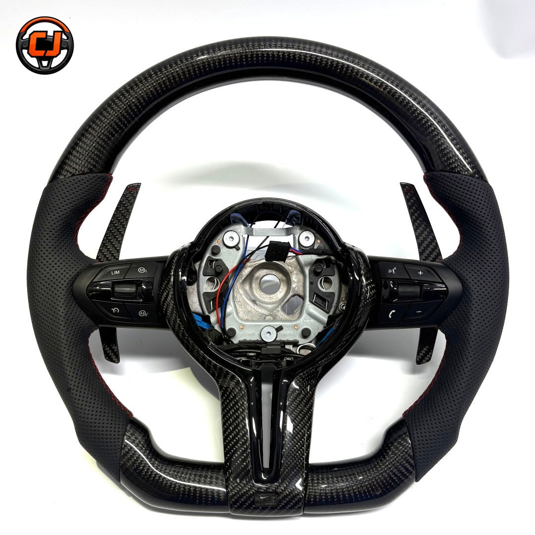 BMW F Series carbon fiber steering wheel compatible with E90 E92 E93 models