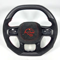 FOR Dodge Ram/Tyrannosaurus Rex Carbon Fiber Steering Wheel - CJ Mod Garage 3