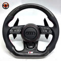 Carbon Fiber Audi Steering Wheel for A1 A3 A4 A5 A6 A7 C6 C7 S3 S4 S5 S7 Q3 Q5 Q7 SQ5 RS RS3 RS5 RS6 B8 B9 8P 8V R8 TT -CJ Mod Garage 94