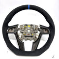 FOR Holden Commodore VE/Pontiac G8 steering wheel - Black Alcantara & Blue stripe at 12 o'clock - CJ Mod Garage