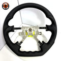 Nissan Patrol Y61 Safari full leather custom steering wheel detail sheet with fitment notes by CJ Mod Garage