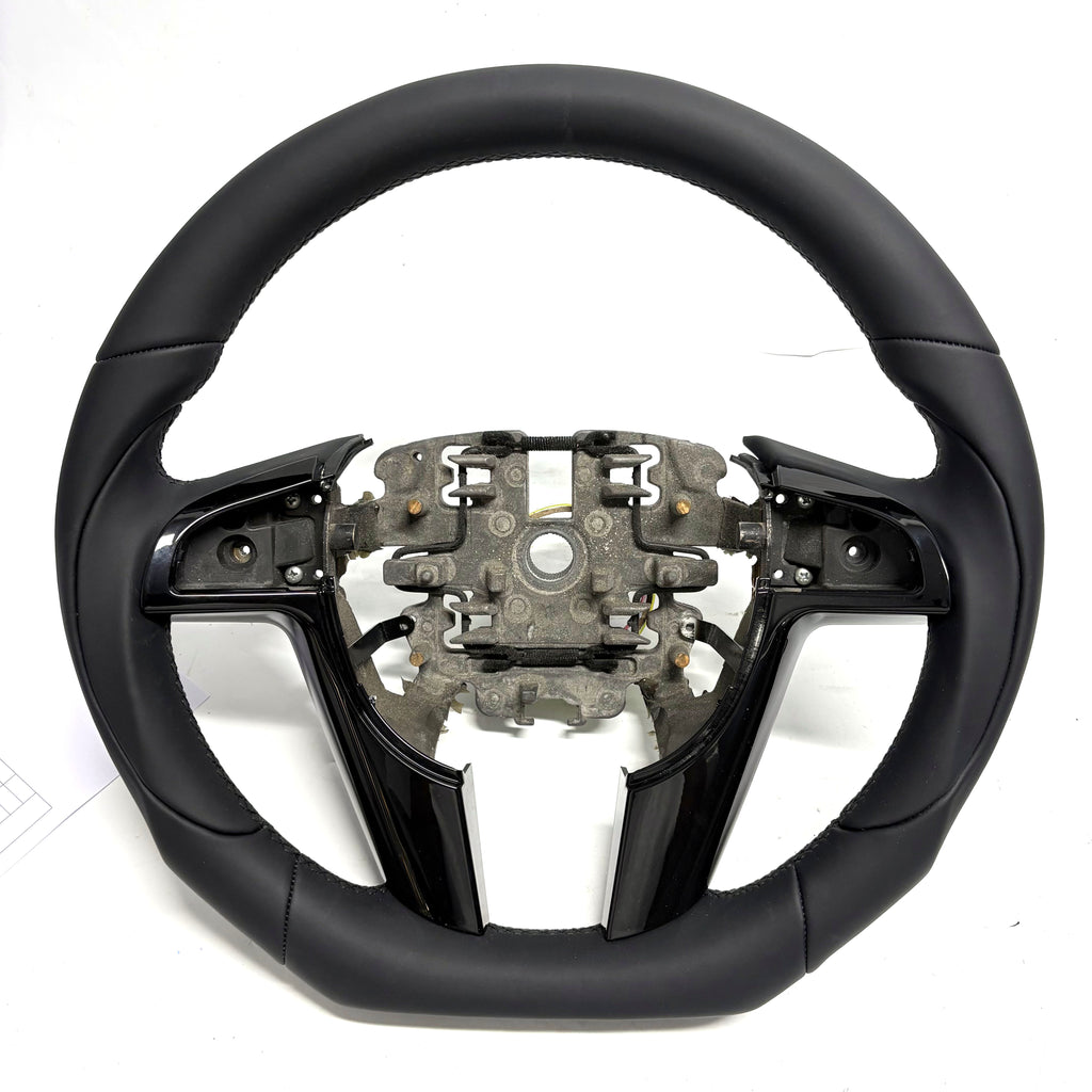 FOR Holden Commodore VE/Pontiac G8 Steering Wheel - Black Smooth Leather - CJ Mod Garage &