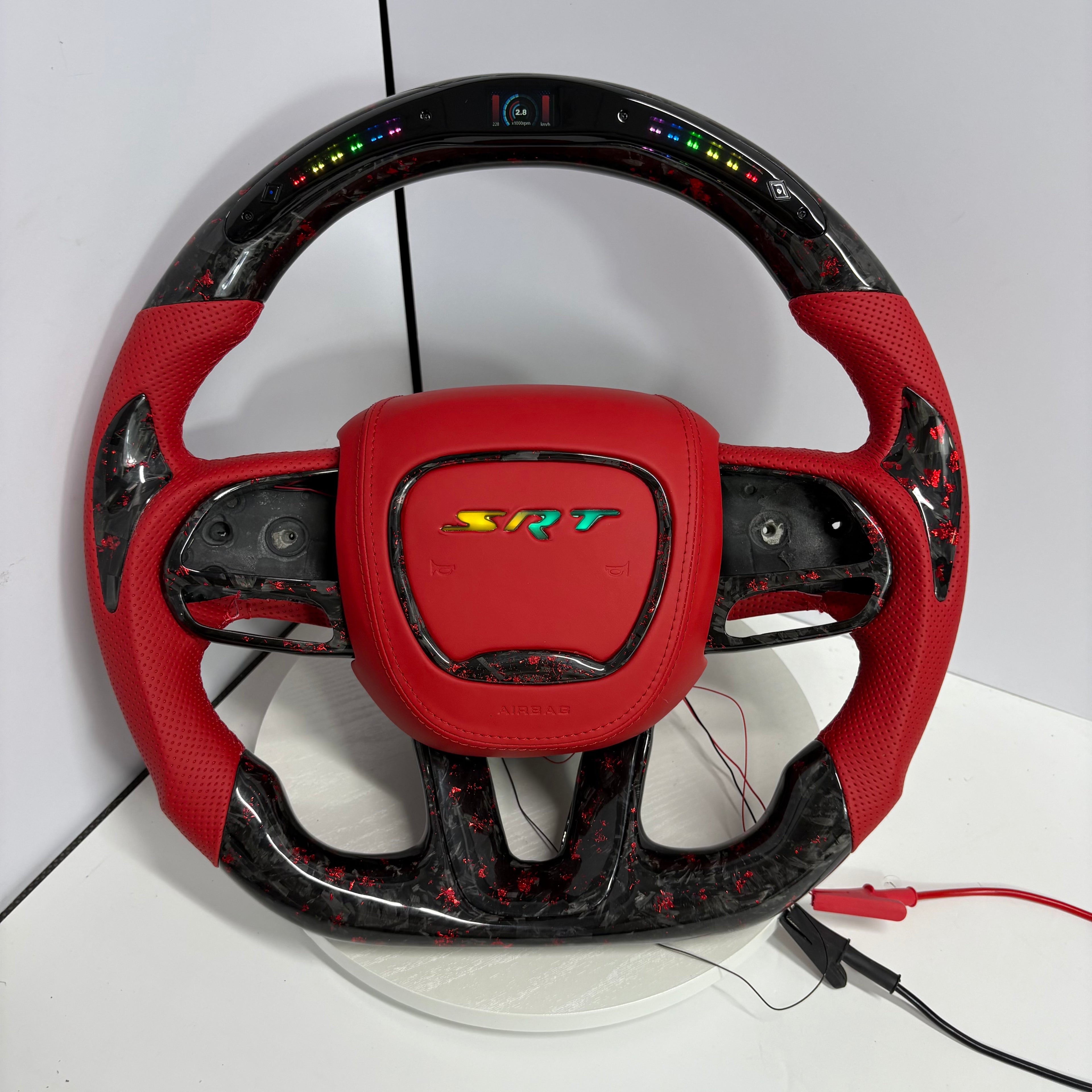 For Dodge Charger, Challenger, Hellcat Charger, Durango SRT, RT GT 2015-2023 Carbon Fiber Steering Wheel - CJ Mod Garage 11