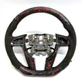 FOR Holden VE/Pontiac G8 Steering Wheel - Red Forged Carbon Fiber & Black Alcantara - CJ Mod Garage