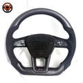 matte carbon fiber steering wheel, suede audi steering wheel, audi flat bottom steering wheel, audi q3 steering wheel upgrade, audi q5 carbon fiber wheel, audi q7 suede steering wheel, audi q8 flat bottom wheel, audi a3 custom steering wheel, audi a4 carbon fiber steering wheel, audi a6 suede sport wheel, audi a7 performance steering wheel, red stripe audi steering wheel, luxury audi interior upgrade, performance flat bottom steering wheel