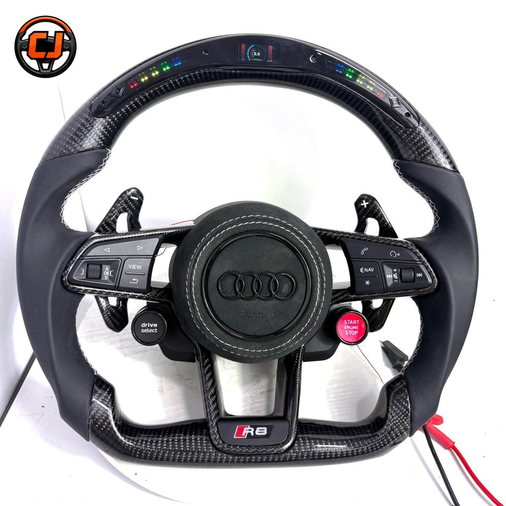 shift light

luxury Audi custom steering wheel

LED steering wheel

LED Audi steering wheel

custom steering wheel

custom Audi racing steering wheel

Carbon fiber Audi steering wheel

carbon fiber Alcantara steering wheel

carbon fiber alcantara

black white stitch steering wheel

Audi TT custom steering wheel

Audi S3 RS3 steering wheel

Audi R8 custom steering wheel

audi r8

Audi interior upgrade accessories

Audi aftermarket steering wheel

Audi A3 A4 A5 steering wheel