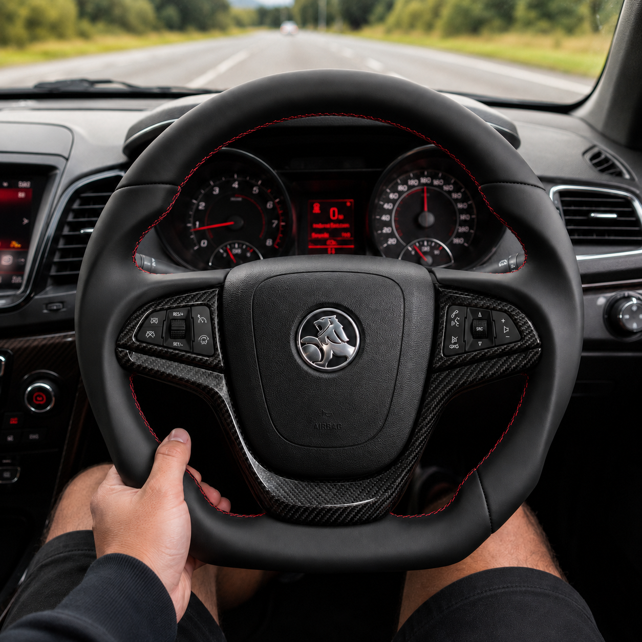 FOR Holden VF HSV CHEVY SS SSV SV6 2013-2017 Carbon Fiber Steering Wheel - CJ Mod Garage 15
