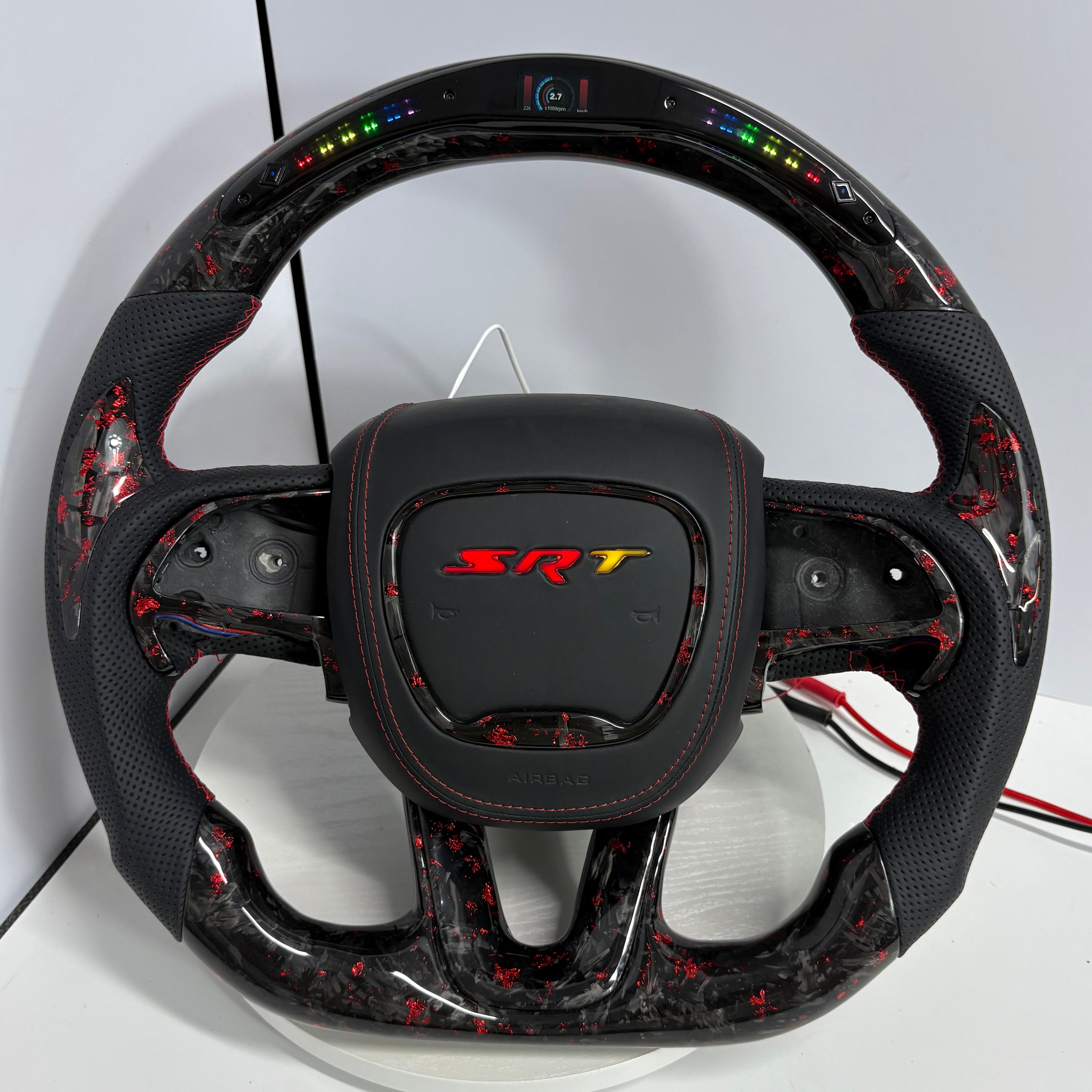 For Dodge Charger, Challenger, Hellcat Charger, Durango SRT, RT GT 2015-2023 Carbon Fiber Steering Wheel - CJ Mod Garage 15