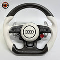 Carbon Fiber Audi Steering Wheel for A1 A3 A4 A5 A6 A7 C6 C7 S3 S4 S5 S7 Q3 Q5 Q7 SQ5 RS RS3 RS5 RS6 B8 B9 8P 8V R8 TT -CJ Mod Garage 95