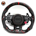 Carbon Fiber Audi Steering Wheel for A1 A3 A4 A5 A6 A7 C6 C7 S3 S4 S5 S7 Q3 Q5 Q7 SQ5 RS RS3 RS5 RS6 B8 B9 8P 8V R8 TT -CJ Mod Garage 99