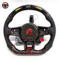 Volkswagen Golf GTI Mk7 2013 to 2020 red forged carbon LED wheel with start stop controls CJ Mod Garage