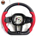 BMW M3 G80 2021-2025 carbon fiber steering wheel shell with perforated leather grips by CJ Mod Garage