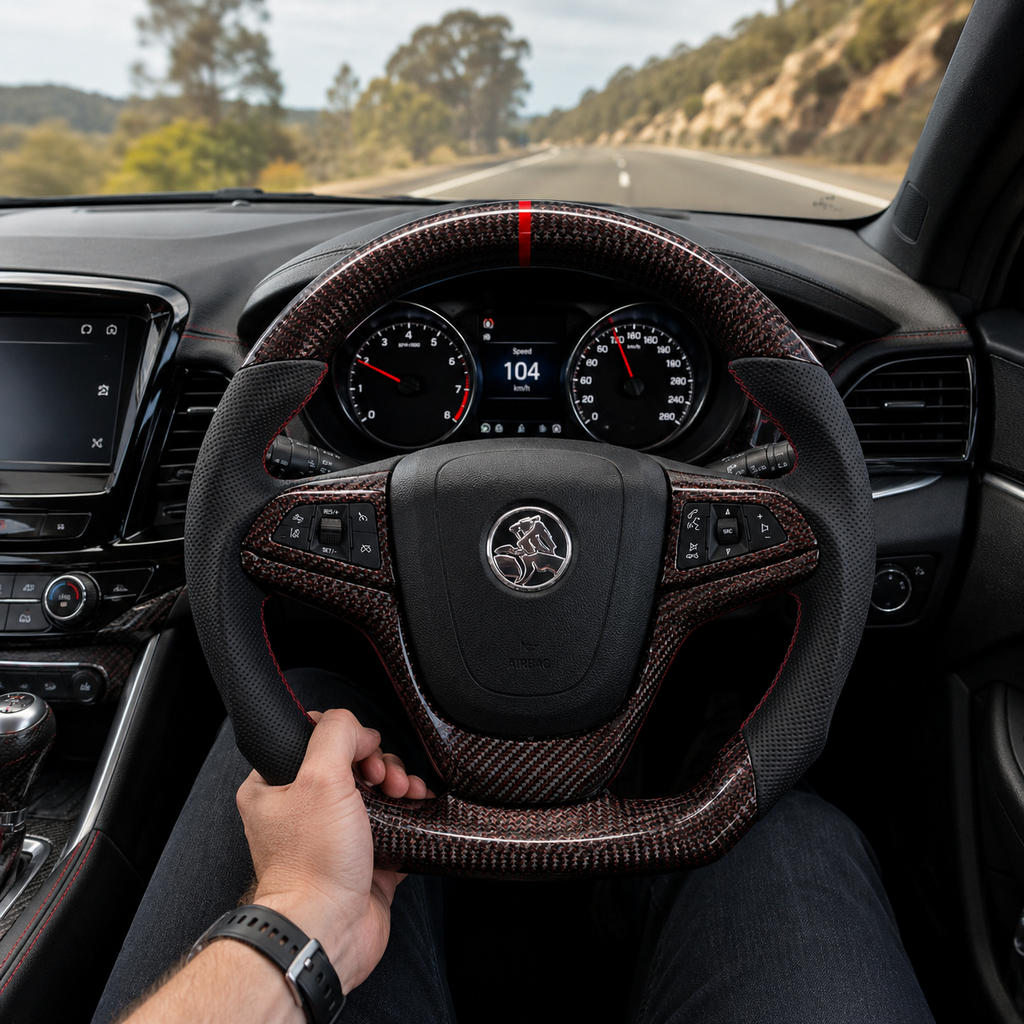 FOR Holden VF HSV CHEVY SS SSV SV6 2013-2017 Carbon Fiber Steering Wheel - CJ Mod Garage 21