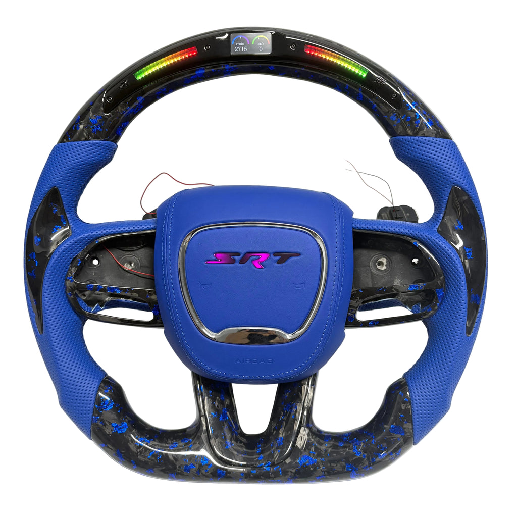 For Dodge Charger, Challenger, Hellcat Charger, Durango SRT, RT GT 2015-2023 Carbon Fiber Steering Wheel - CJ Mod Garage 23