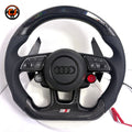 Carbon Fiber Audi Steering Wheel for A1 A3 A4 A5 A6 A7 C6 C7 S3 S4 S5 S7 Q3 Q5 Q7 SQ5 RS RS3 RS5 RS6 B8 B9 8P 8V R8 TT -CJ Mod Garage 98