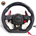 Carbon Fiber Audi Steering Wheel for A1 A3 A4 A5 A6 A7 C6 C7 S3 S4 S5 S7 Q3 Q5 Q7 SQ5 RS RS3 RS5 RS6 B8 B9 8P 8V R8 TT -CJ Mod Garage 100