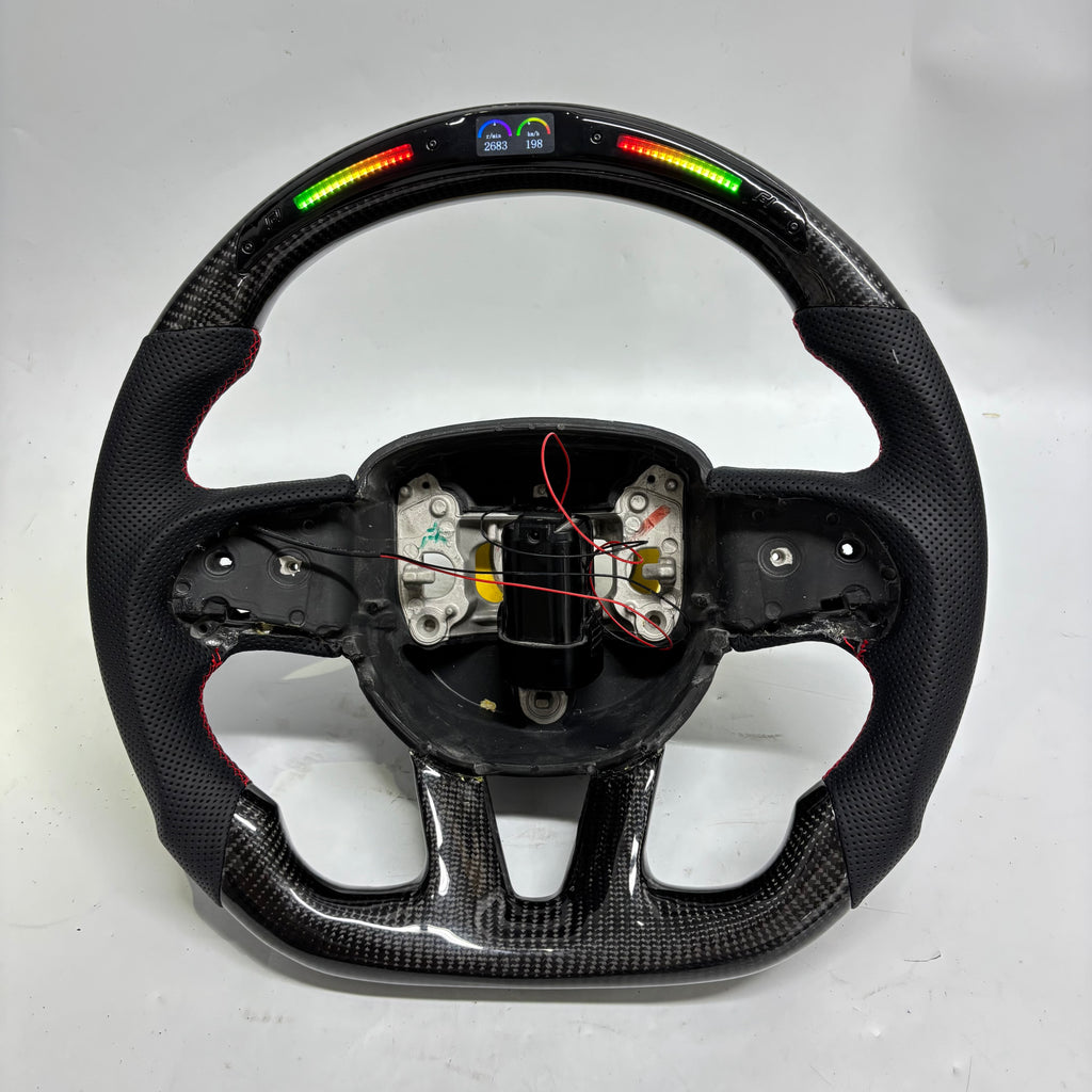 For Dodge Charger Challenger Hellcat Charger Durango SRT RT GT 2015-2023 Carbon Fiber Steering Wheel - CJ Mod Garage 31