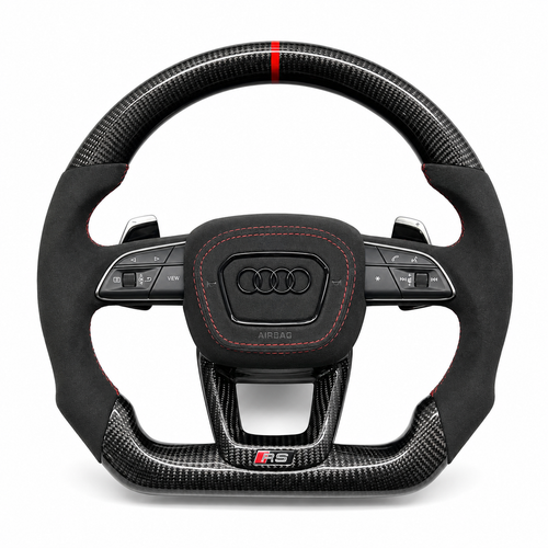 audi rs carbon fiber steering wheel, audi suede steering wheel red stripe, audi gloss carbon fiber steering wheel, audi rs sport steering wheel suede, audi flat bottom carbon steering wheel, audi performance steering wheel upgrade, audi custom carbon fiber steering wheel, audi rs steering wheel black red stripe, audi alcantara suede steering wheel, audi luxury carbon fiber steering wheel, audi aftermarket audi rs steering wheel, audi racing style steering wheel carbon, audi interior upgrade carbon fiber ste