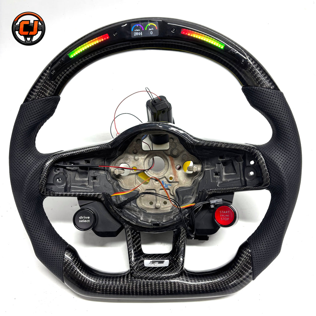 Volkswagen Golf GTI MK7 2013 to 2020 LED carbon wheel rear shell with start stop wiring CJ Mod Garage