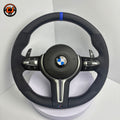 For BMW F10 F11 F15 F18 F20 F23 F25 F30 F32 F35 F40 F80 E84 E87 E90 E92 E93 2005-2019 Nappa Leather/Alcantara Steering Wheel - CJ Mod Garage 5