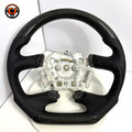 Ford Falcon FG XR6 XR8 flat-bottom steering wheel product photo with carbon fiber and perforated leather by CJ Mod Garage