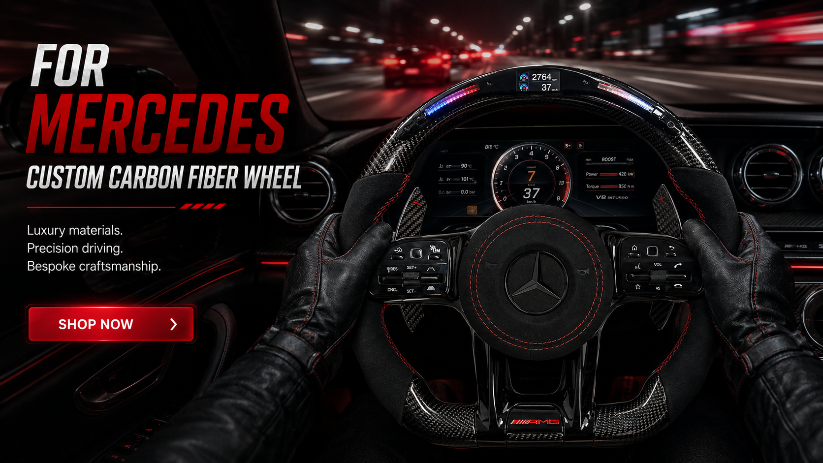 FOR MERCEDES CUSTOM CARBON FIBER WHEEL-CJ Mod Garage