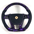 FOR Holden Commodore VE/Pontiac G8 Steering Wheel - Purple Forged Carbon Fiber & Black Alcantara & Airbag Cover - CJ Mod Garage &