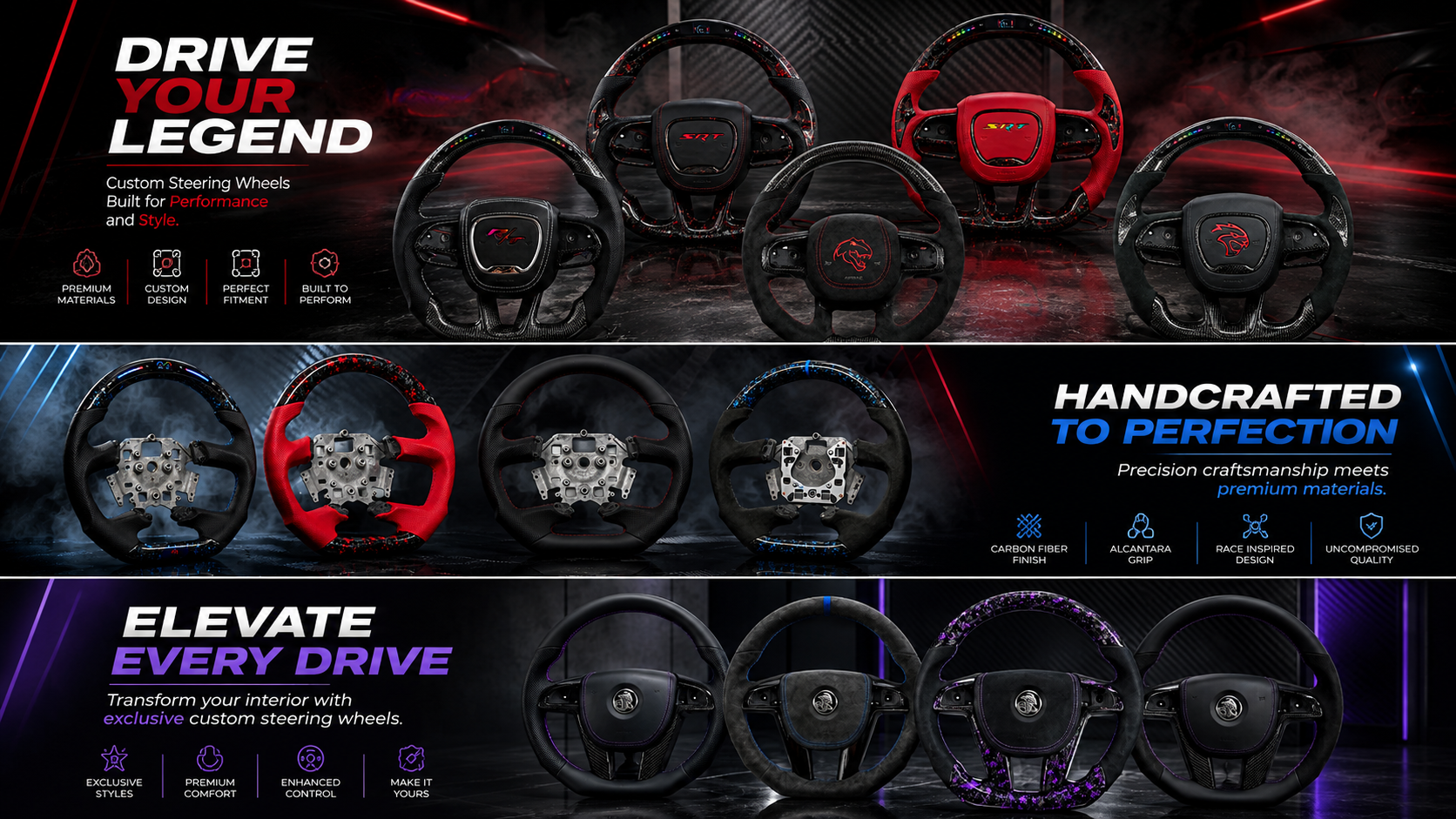 HANDCRAFTEDTO PERFECTION
Precision craftsmanship meetspremium materials - CJ Mod Garage