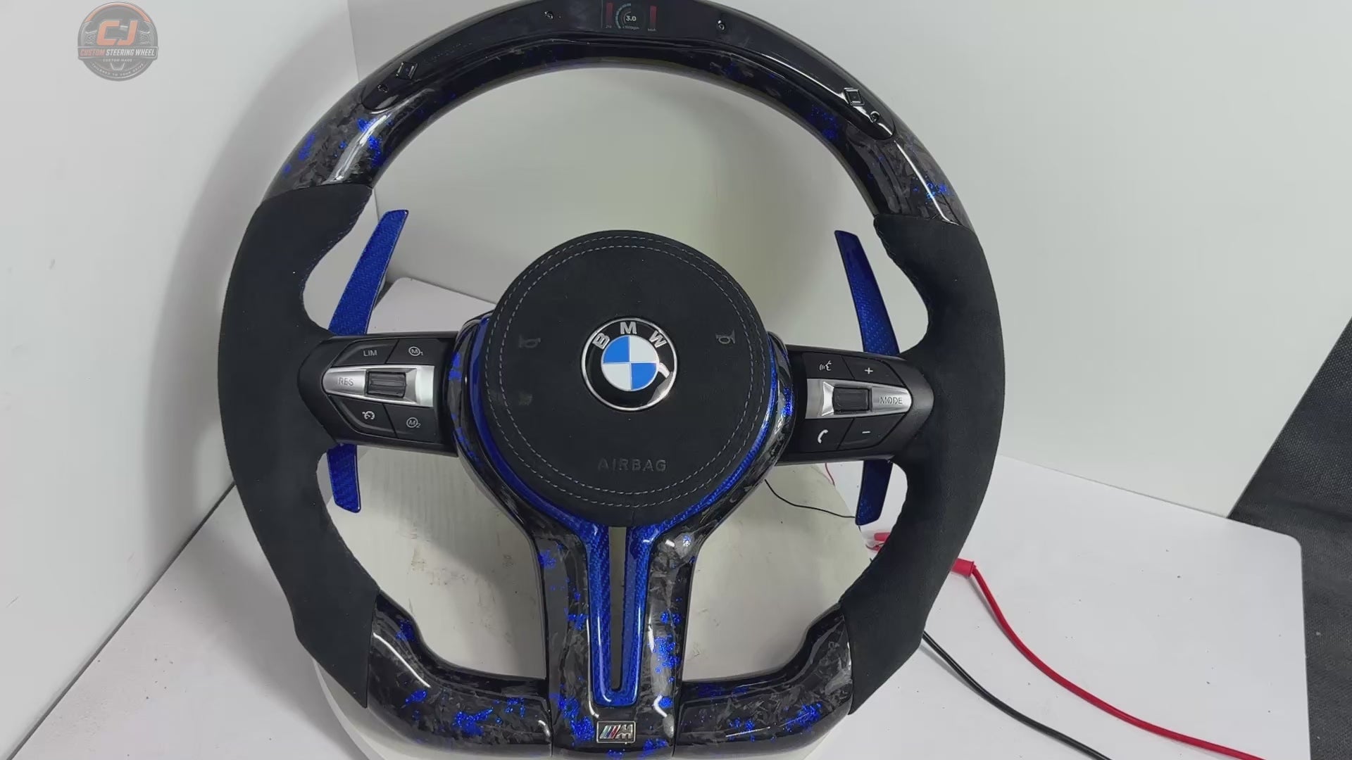 Forged Carbon Fiber Steering Wheel for BMW F10 F11 F15 F18 F20 F23 F25 F30 F32 F35 F40 F80 E84 E87 E90 E92 E93 2005~2019-CJ Mod Garage 8