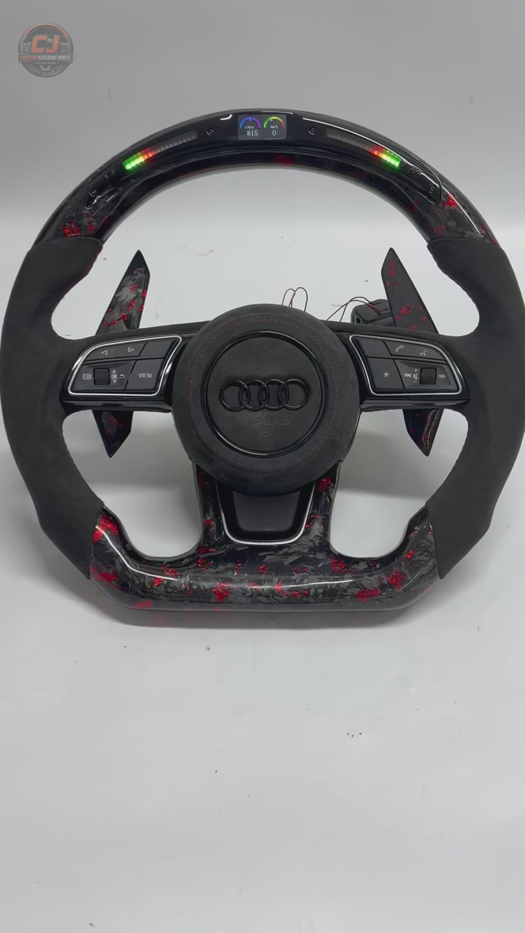 Carbon Fiber Audi Steering Wheel for A1 A3 A4 A5 A6 A7 C6 C7 S3 S4 S5 S7 Q3 Q5 Q7 SQ5 RS RS3 RS5 RS6 B8 B9 8P 8V R8 TT -CJ Mod Garage 6