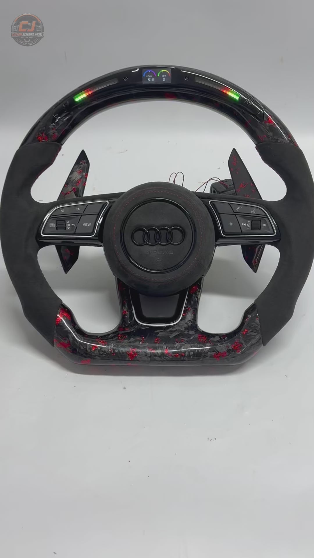 Carbon Fiber Audi Steering Wheel for A1 A3 A4 A5 A6 A7 C6 C7 S3 S4 S5 S7 Q3 Q5 Q7 SQ5 RS RS3 RS5 RS6 B8 B9 8P 8V R8 TT -CJ Mod Garage 6