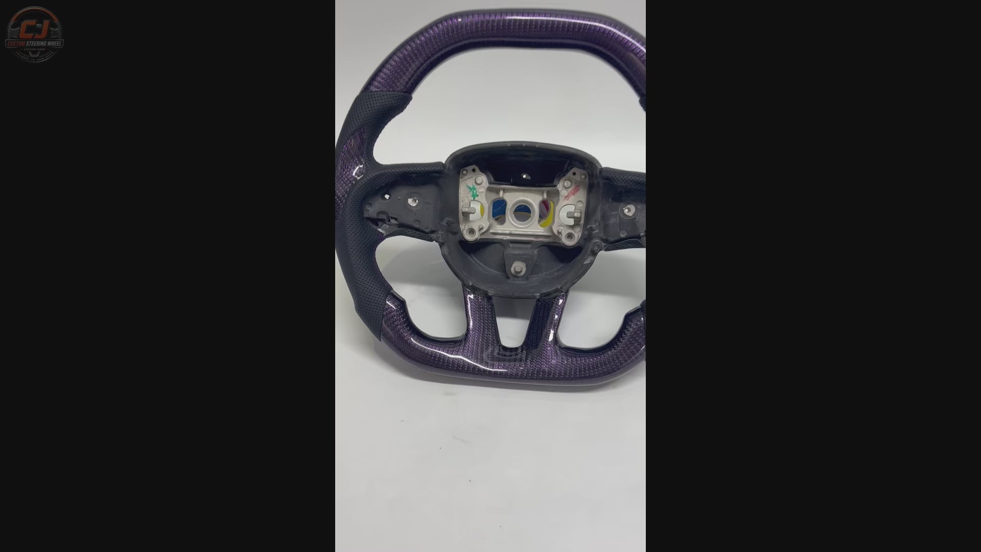 For Dodge Charger Challenger Hellcat Charger Durango SRT RT GT 2015-2023 Carbon Fiber Steering Wheel - CJ Mod Garage 76