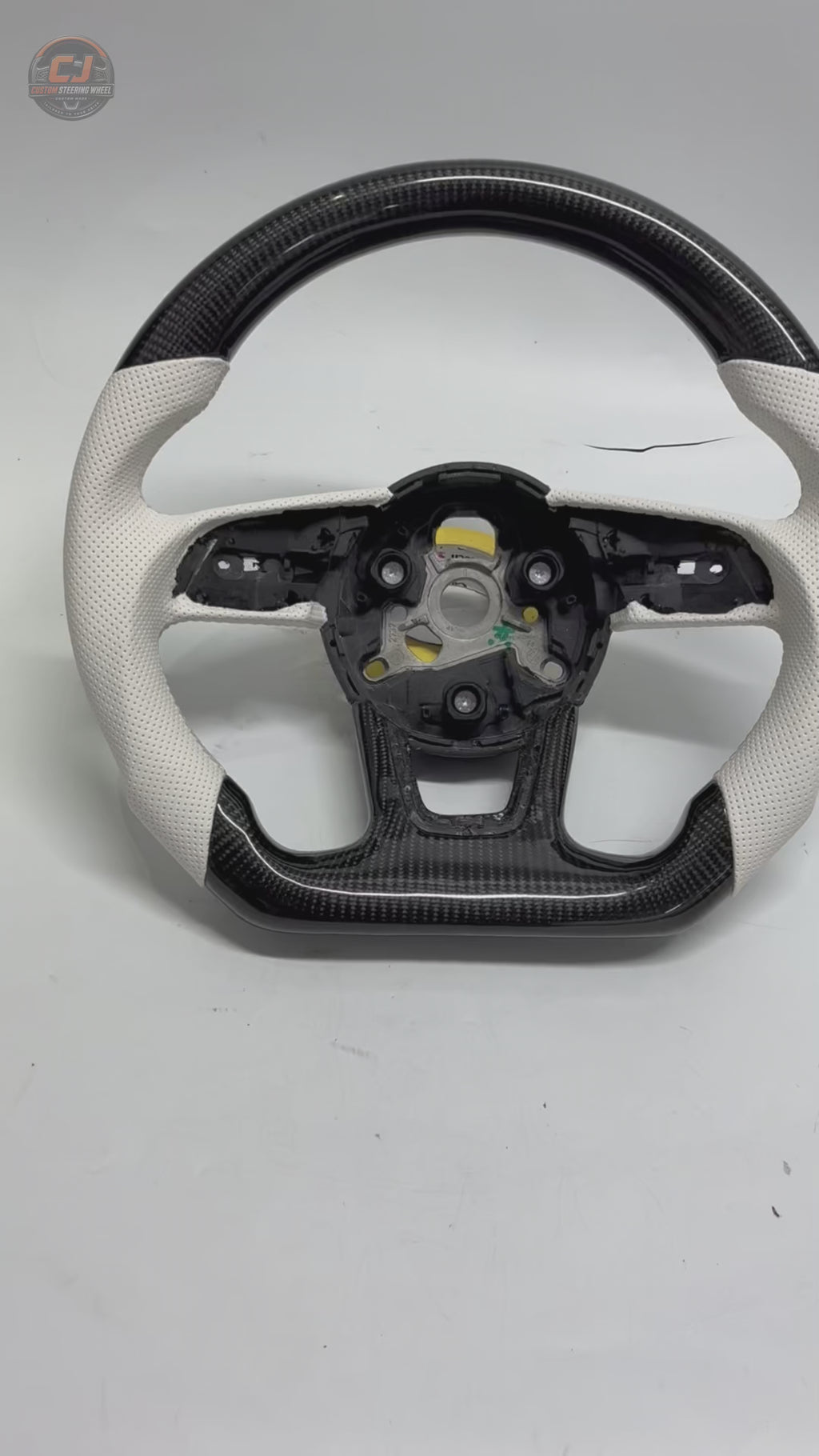 Carbon Fiber Audi Steering Wheel for A1 A3 A4 A5 A6 A7 C6 C7 S3 S4 S5 S7 Q3 Q5 Q7 SQ5 RS RS3 RS5 RS6 B8 B9 8P 8V R8 TT -CJ Mod Garage 14