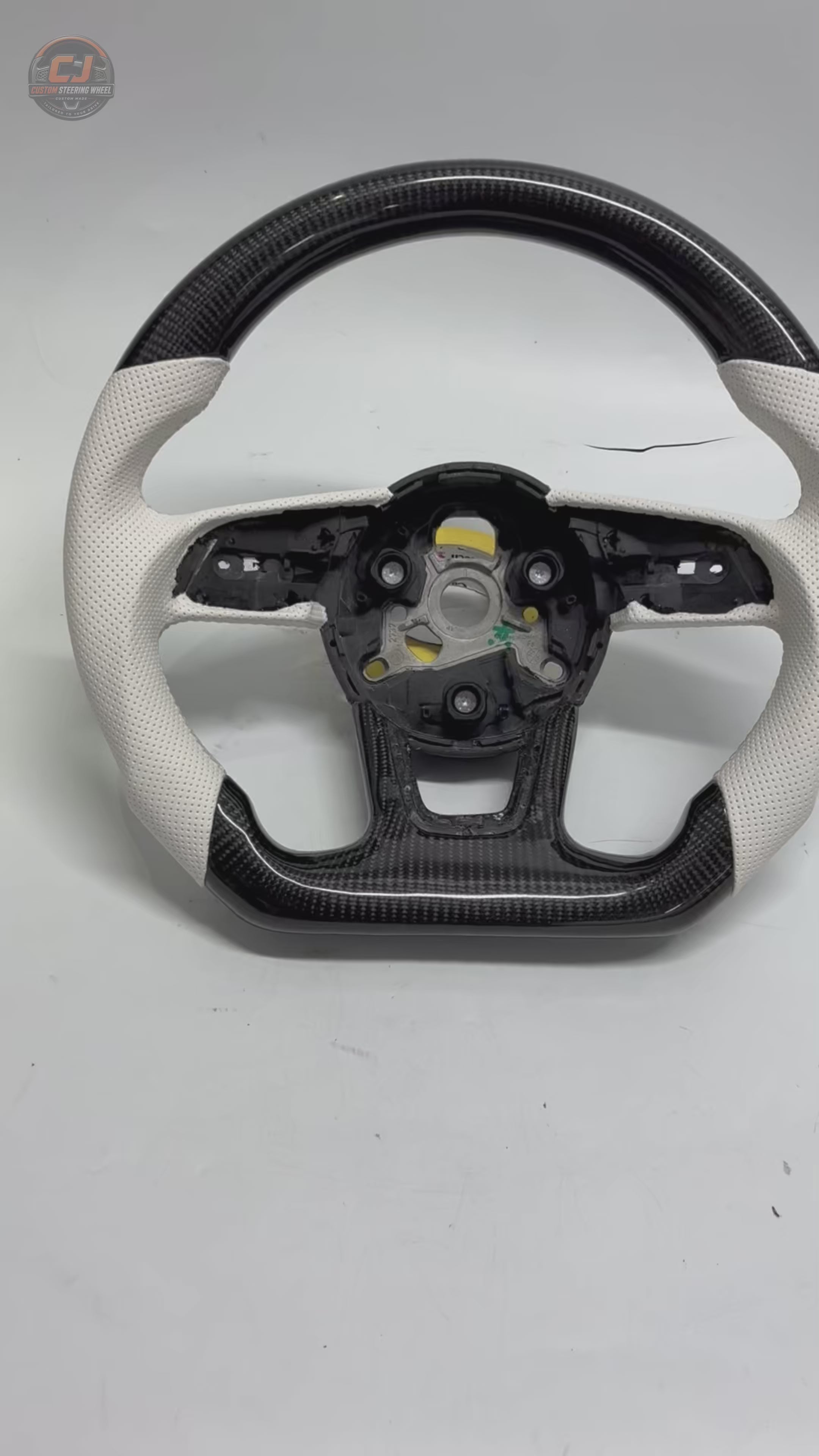 Carbon Fiber Audi Steering Wheel for A1 A3 A4 A5 A6 A7 C6 C7 S3 S4 S5 S7 Q3 Q5 Q7 SQ5 RS RS3 RS5 RS6 B8 B9 8P 8V R8 TT -CJ Mod Garage 14