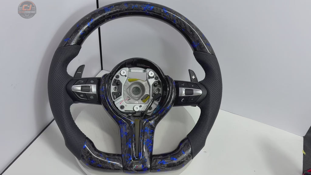 Forged Carbon Fiber Steering Wheel for BMW F10 F11 F15 F18 F20 F23 F25 F30 F32 F35 F40 F80 E84 E87 E90 E92 E93 2005~2019-CJ Mod Garage 12