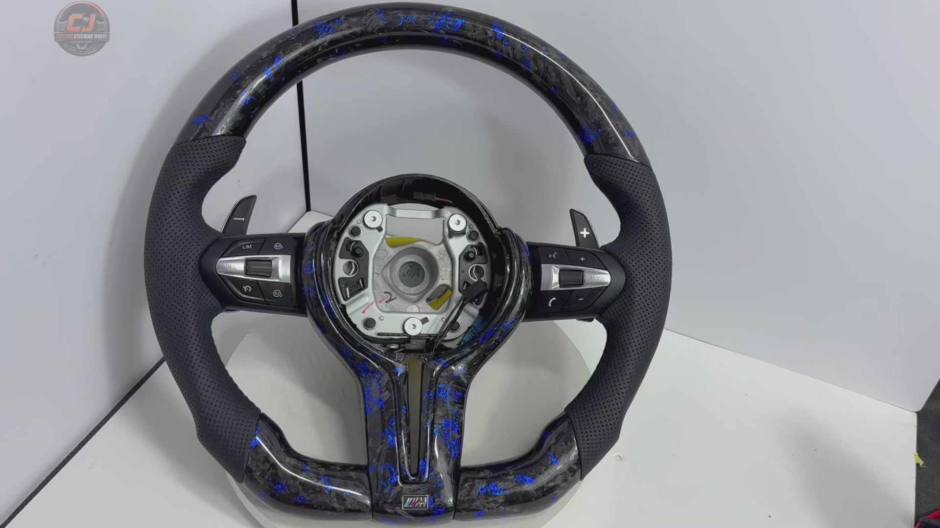 Forged Carbon Fiber Steering Wheel for BMW F10 F11 F15 F18 F20 F23 F25 F30 F32 F35 F40 F80 E84 E87 E90 E92 E93 2005~2019-CJ Mod Garage 12