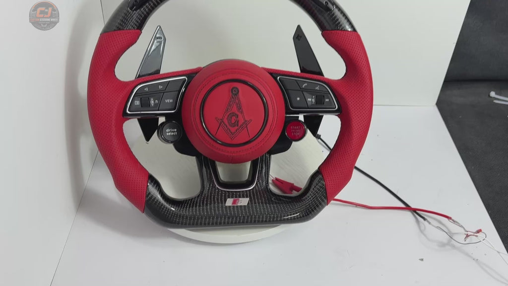 Carbon Fiber Audi Steering Wheel for A1 A3 A4 A5 A6 A7 C6 C7 S3 S4 S5 S7 Q3 Q5 Q7 SQ5 RS RS3 RS5 RS6 B8 B9 8P 8V R8 TT -CJ Mod Garage 58
